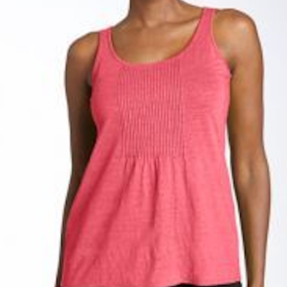 GARNET HILL Watermelon Pink Sleeveless Tunic Tank